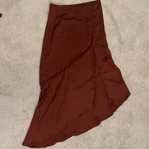 Free People High Waisted Asymmetrical Lola Skirt, Size 4